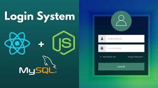 Login Page using React + Node + MySQL  ReactJS MySQL NodeJS - Login Page Tutorial