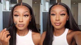 Step-by-Step DETAILED EVERYDAY DRUGSTORE MAKEUP SOFT GLAM TUTORIAL FOR WOC