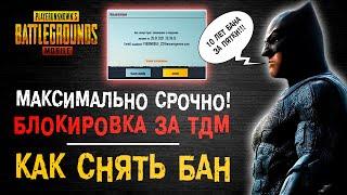 БАН АККАУНТА В ПУБГ МОБАЙЛ ПУБГ МОБАЙЛ 10 ЛЕТ БАН ЗА СТРЕЛЬБУ В ТДМ КАК СНЯТЬ БАН PUBG MOBILE