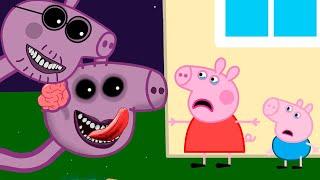 Zombie Apocalypse Zombies Appear At Peppa Pigs House  Peppa Pig Funny Animation