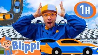 The RACECAR SONG  Blippi - Sports & Games Cartoons for Kids