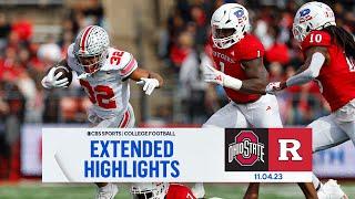 No. 1 Ohio State vs. Rutgers Extended Highlights  CBS Sports