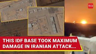 Irans Missiles Punch A Hole In Israels Nevatim Base Housing F-35 Jets  Satellite Pics Show