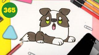 HOW TO DRAW A CUTE PUPPY DOG KAWAII EASY  Cute drawings 
