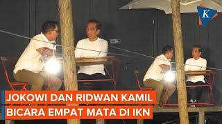 Momen Jokowi dan Ridwan Kamil Bicara Empat Mata di IKN