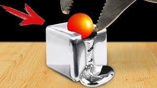 Experiment Glowing 1000 degree Metal Ball VS Gallium