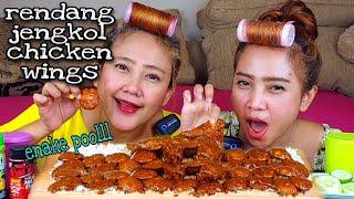 MUKBANG JENGKOL RENDANG CHICKEN WINGS.. enake poolll