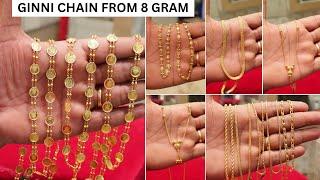 From 2.8 Gram Gold Fancy ChainGinni NecklaceDokia Chain Collection  GINNI NECKLACE FROM 8 GRAM