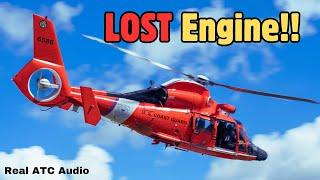 Coast Guard Helicopter LOST ENGINE near Buffalo Airport