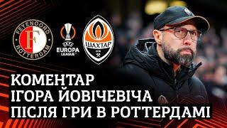 We apologize to Ukrainian fans. Igor Jovicevic’s comment after the game vs Feyenoord