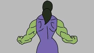She hulk transformation part-3Kid she Hulk transformation@artbyarun01