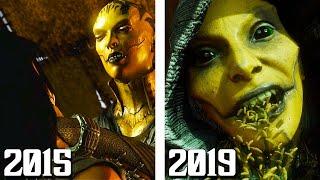 DVorah Vomiting on Characters in Mortal Kombat X vs Mortal Kombat 11 Comparison