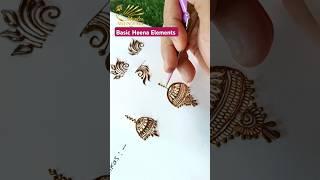 Basic heena elements  #mehndideisgn #mehandi #shortsfeed #bridalmehndi #shorts #heenadesign