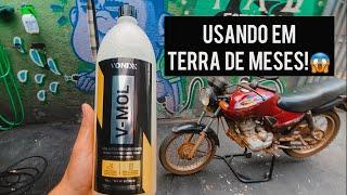 V-MOL DA VONIXX NO TESTE REAL DE LAVAGEM  MOTO ENCARDIDA COM MUITA TERRA