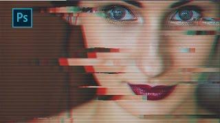 How to Create  Glitch Effect  Photoshop Tutorial