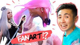 Reacting to FANART of my ORIGINAL CHARACTERS