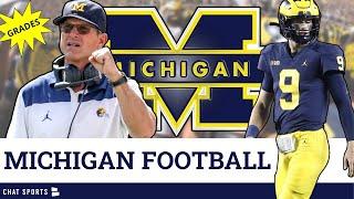 Michigan Football News BIG-TIME Grades For Jim Harbaugh JJ McCarthy Mike Morris & Blake Corum