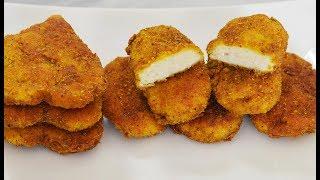 طرز تهیه بهترین ناگت مرغ خانگی  Best Chicken Nuggets Recipe - Eng Subs