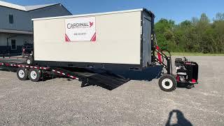 PSUg2 Mule loading an 8x20 Portable Storage Container