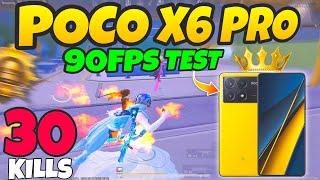 Poco X6 Pro 5g BGMI Test 90fps  Poco X6 Pro BGMI Gaming Review After 1.0.8.0 Update