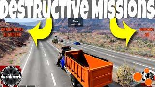 BeamNG Drive - DESTRUCTIVE Missions CUSTOM interface WRACK up damage cost WRECK Counts