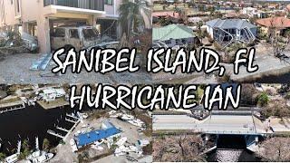 Sanibel Island Florida Hurricane Ian Aftermath of Destruction-4K Drone and Ground Footage-1012022