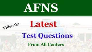 AFNS Test Latest Academic Test Questions  Afns Test Preparation 2024