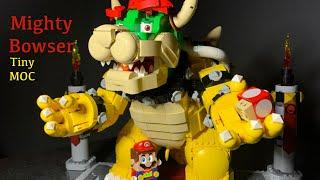 Mighty Bowser LEGO Build with tiny MOC 
