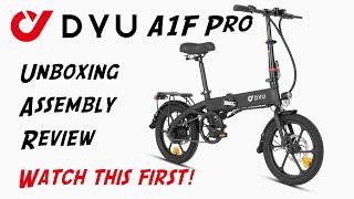 DYU A1F Pro E-Bike Review - Unboxing - Assembly - Test Ride
