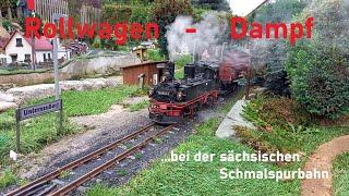 Sächsische Schmalspurbahn - Rollwagen-Dampf   LGB  Gartenbahn  Spur G