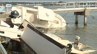 Hurricane Helene storm surge aftermath in Gulfport