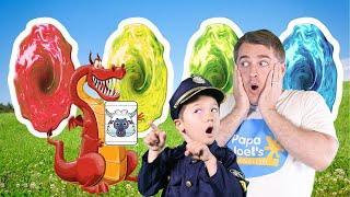 Little Police Officers 4 Color Portal Adventure  Pretend Play By Papa Joel’s English