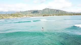 Braddah Wayne Foil Surfing Kauai