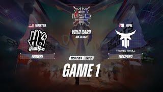 HomeBois vs T2K Esports GAME 1 WILDCARD MSC 2024  T2K VS HB ESPORTSTV
