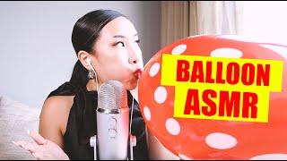 ASMR Balloon Sounds   Blowing Bouncing Whispering Tapping and Popping