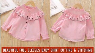 Beautiful Full Sleeves Baby Shirt Cutting And Stitching4-5 Year Baby Shirt Design