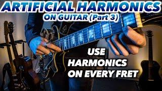 Artificial harmonics on guitar PART 3 #guitartutorial #alipers