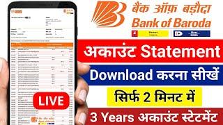 Bank of Baroda Statement Kaise Nikale -bob Statement pdf Download-bob net banking statement Download