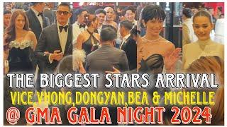 THE GRANDEST ARRIVAL OF THE BIGGEST STARS VICEDONGYANMICHELEEBEAVHONGMICHELLE @ GMA GALA 2024