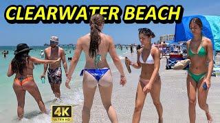 Beach Walk 4K ️ Clearwater Beach 2024  Florida USA  4K 60fps UHD