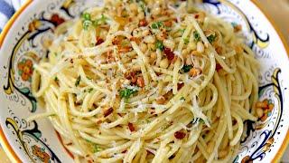 10 Minute Recipe Spaghetti Aglio e Olio - Laura Vitale