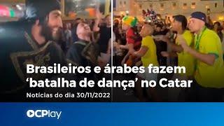 Brasileiros e árabes fazem ‘batalha de dança’ no Catar