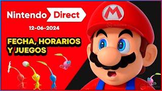  NINTENDO DIRECT ANUNCIADO  Fecha Horarios y Juegos de Nintendo Switch para 2024