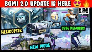 FINALLY BGMI 2 .0 UPDATE ALL NEW FEATURES  C2S6 NEW MODE & LIVIK 2.0  BGMI 2.0 UPDATE RELEASE DATE