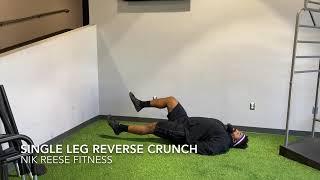 Single Leg Reverse Crunch