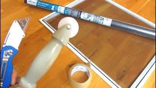 Wrinkle-Free Window Screen Replacement  How to Tips  DIY Repair Replace Change Patch Fix Holes