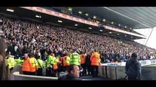 Loud Leeds United fans various songs - w. subtitles in captions