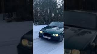 BMW E36 winter drift 