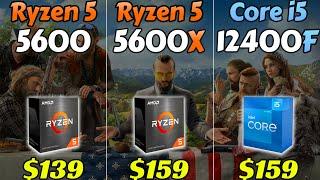 R5 5600 vs 5600X vs i5-12400F - Which CPU is Better Value for Money?