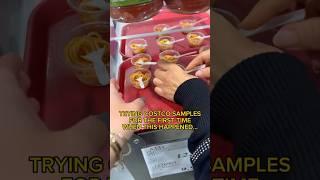 TRYING COSTCO SAMPLES FOR THE FIRST TIME #shorts #viral #mukbang